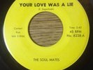 SOUL MATES Your Love Was A Lie  Chicago PRIVATE moody GARAGE psych 45