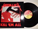 METALLICA  KILL 'EM ALL 1983 1st PRESS UK   Music for Nations MFN 7+INNER  EX/EX