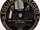 WW1 VIOLET LORAINE MUSIC HALL 78 - WHEN WE'VE WOUND UP THE WATCH ON THE RHINE