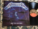 METALLICA   RIDE THE LIGHTNING LP   ELEKTRA 60396-1   Orig. 1984 Metal