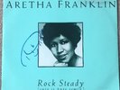 Hand Signed Aretha Franklin 12 Inch Vinyl Rock Steady