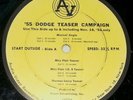 1955 Dodge Teaser Campaign 33 RPM LP record AV 775 Danny Thomas