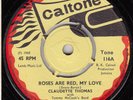 60s Reggae CLAUDETTE THOMAS roses are red  1968 UK 7