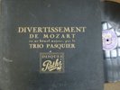 TRIO PASQUIER / MOZART divertmento K 563 / PATHE PAT 38-42