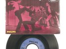 JOHNNY HALLYDAY*RARE FRENCH EP *POCHETTE PAPIER**ROSE* LA BAGARRE*IMP.PHONOGRAM