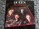 Queen, Greatest Hits vinyl, signed by band including Freddie Mercury