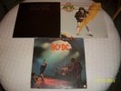 3 AC/DC Albums - High Voltage, Back In Black, Let There Be Rock