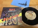Kiss Flaming Youth, God Of Thunder 7 Inch Japanese Press Casablanca Ex+