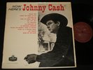 JOHNNY CASH 1961 LP ON NEW ZEALAND LONDON NOW HERE'S JOHNNY CASH