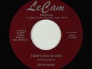 Funk Soul 45 - Edith Jones - I Don't Care No More - Le Cam - VG++ Cresa Watson