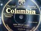 Columbia 15489 Clarence Ashley DARK HOLLER BLUES   78 rpm 1929 COUNTRY E+
