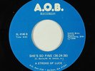 Modern Boogie/Sweet Soul 45 - A Stroke Of Luck - She's So Fine - A.O.B. VG+ mp3