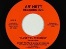 Modern Soul 45 - Sweet Poppa's Show Stoppers - Love You The Bone - Ar' Nett VG+