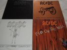 4 x AC/DC LP Vinyl Records, Back In Black, Fly On The Wall, Flick & For Those