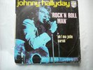 DISQUE 45T DE JOHNNY HALLYDAY  -  ROCK'N ROLL MAN - HORS COMMERCE