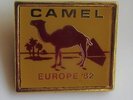 CAMEL EUROPE 1982 VINTAGE METAL PIN BADGE MADE IN ENGLAND TOUR PROGRESSIVE ROCK