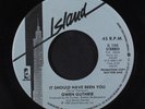 GWEN GUTHRIE: It Should Have Been You / Same 45 (dj, light sleeve scuffs, Boogi