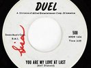 Neil and Jack, Early Neil Diamond on Duel Records Promo, You Are My Love At Last