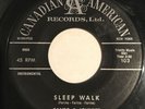 RARE Santo & Johnny Sleep Walk All Night Diner 7” 45 Canadian American 103 1959