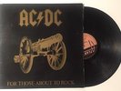 AC/DC - For Those About to Rock Vinyl Spain EX- 1981 Gatefold Rare Dark Cover