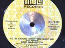 NORTHERN SOUL 45 - GINO WASHINGTON - I'LL BE AROUND /MY BABY PROMO VG+ HEAR