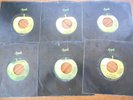 (6) 45'S BEATLES, LENNON, STARR, HARRISON & MARY HOPKIN-APPLE LABELS