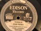 Edison 51869 Stoneman's Dixie Mountaineers JOHN HENRY  78rpm 1926 E-