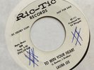 LAURA LEE To Win Your Heart / So Will I  White Label Promo 45