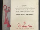 Schubert - Sonatinas UK 1956 LP Columbia 33CX 1359, Johanna Martzy - violin