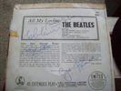 THE BEATLES EP ALL MY LOVING MONO WITH SIGNATURES