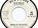Elvis Presley USA PROMO/DEMO DJ copy Joshua Fit The Battle 447-0651 RARE