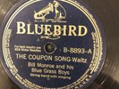 Bluebird 8893 Bill Monroe BG Boys ORANGE BLOSSOM SPECIAL 78 rpm BLUEGRASS EE- 41