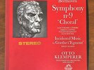 BEETHOVEN Symphony No. 9 Choral KLEMPERER ANGEL Red Label STEREO NMINT 2 LP Box