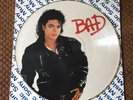 Michael Jackson BAD rare Brazil picture disc no promo