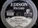 Edison Diamond Disc 52233 The Edisonians  Among My Souvenirs/The Song is Ended