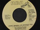 PLATINUM HOOK: I Don't Wanna Live Without You / Mono 45 (dj, slight warp, small