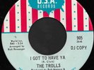Rare 60's USA Psych Garage 45 - THE TROLLS (USA) - I GOTTA HAVE YOU