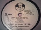 MICKY MOUSE CLUB 78 DISNEY - HAPPY BIRTHDAY TO YOU / the unbirthday song
