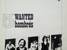 5 HOMBRES Wanted Rare Psych Rock Folk UK Deroy 1977