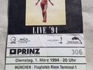 Nirvana Ticket of the last concert