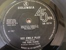 The Pink Floyd See Emily Play Rare Original UK 7
