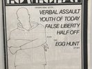 LOVESEAT SCHISM #5 YOUTH OF TODAY VERBAL ASSAULT EGG HUNT HALF OFF FALSE LIBER