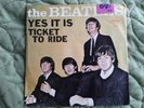 Rare original  The Beatles 45 RPM Ticket to Ride with picture sleeve good + 