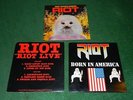 RIOT 1981 Fire Down Under promo 1982 LIVE 1983 Born In America NM LP EP  METALk