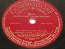 BILLIE HOLIDAY I GOTTA RIGHT TO SING THE BLUES/YESTERDAYS COMMODORE E 78 RPM