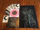 Leviathan Krieg Split LP Pink Vinyl Back Patch Wrest Signed Sticker /100