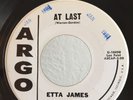 Soul PROMO 45 Etta James At Last on Argo VG++ HEAR
