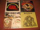 5 RAINBOW LPs Rising Long Live Rock n Roll On Stage Between The Eyes Double Back