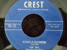 Tom Tall & His Tom Kats - Crest 1038 - 1958 - 45 RPM Record  PROMO - Vinyl - MRC