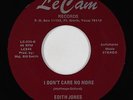 Funk Soul 45 - Edith Jones - I Don't Care No More - Le Cam - VG++ Cresa Watson